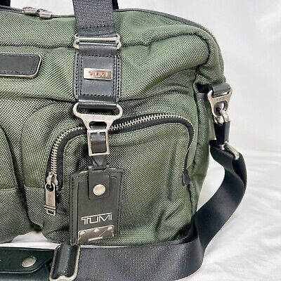 TUMI 22340SPH ALPHA BRAVO Briefcase boston bag Green Good TUMI 22340SPH ALPHA BRAVO Briefcase boston bag Green Good