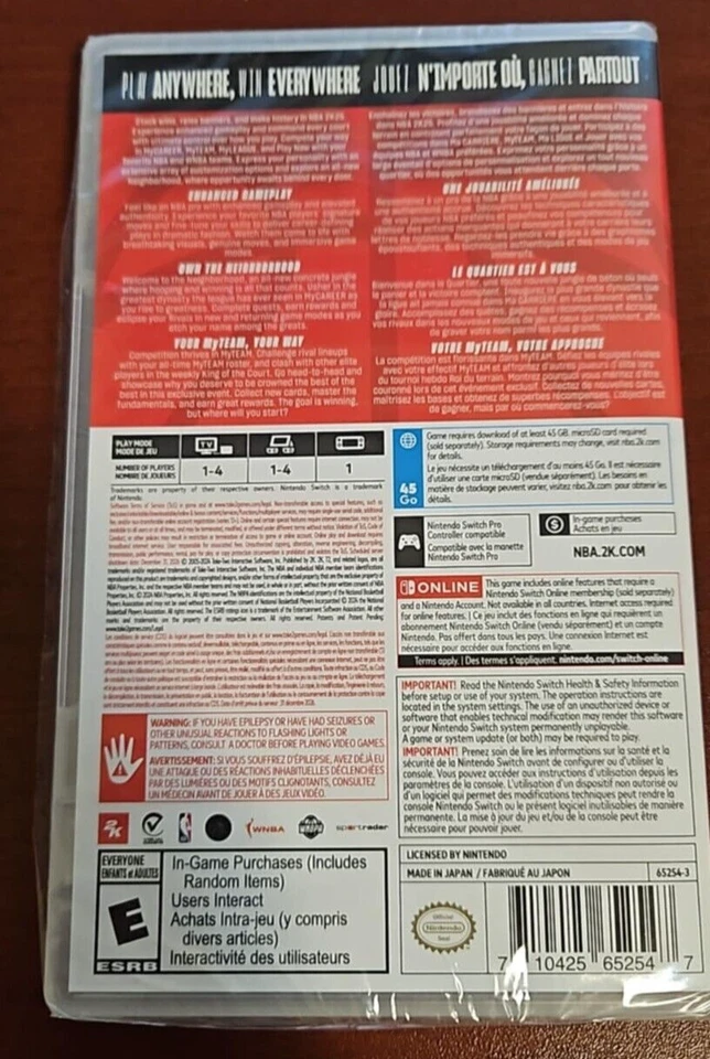 NBA 2K25 Nintendo Switch Brand New Factory Sealed - Image 2 of 3