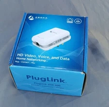 (1 PC) Asoka PL9671-A2 PlugLink-ETH-500 Mbps HomePlug Powerline Ethernet Adapter