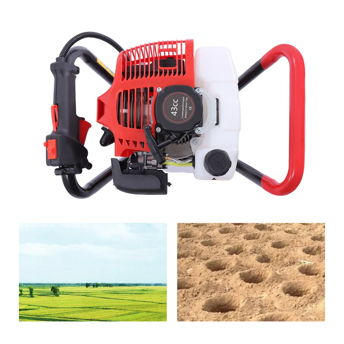 Ryobi 43cc 2 stroke easy start post hole digger deals