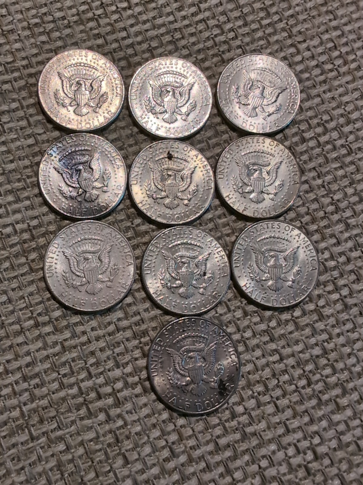 1964 50C Kennedy Half Dollar Lot Of 10 Uncirculated eBay