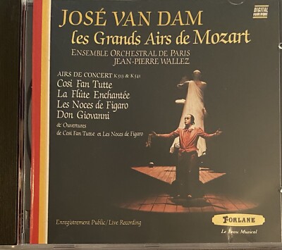 Jose van Dam: Les Grands Airs De Mozart (CD, Forlane 1987)