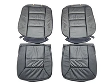 FIts Mercedes-Benz W126 1989-91 Black LEATHER Front and Rear Seat Covers