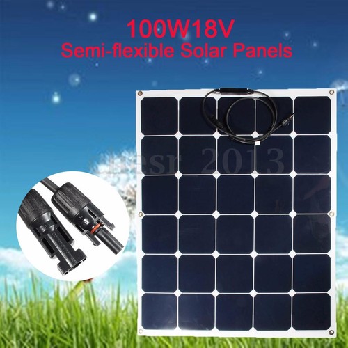 UK 100W 18v Semi-Flexible Monocristallino Fotovoltaico solare Pannello Charger