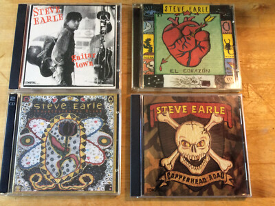Steve Earle [4 CD Alben] Copperhead Road El Corazon Transcendental Blues Guitar