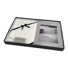 Lenzuola Trussardi Matrimoniale Raso Di Cotone Smart Line Bianco