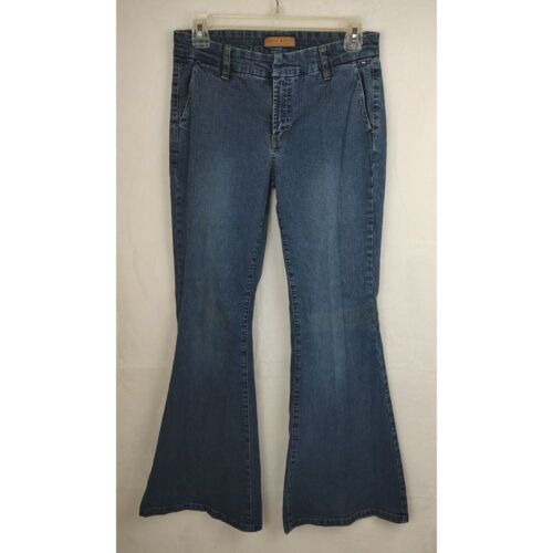 Vintage Tommy Hilfiger Womens Jeans Flare No Back Pockts Stretch Denim Size 7