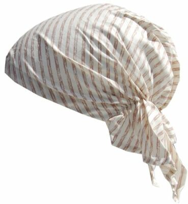 Cool4 Sommer Kopftuch Natur Beige gestreift Bandana Mütze Chemo KT20A