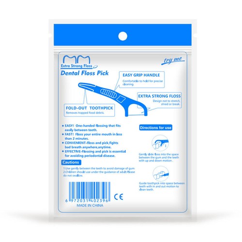 100Pcs Mint Dental Floss Tooth Picks Toothpicks Stick Plastic Oral Clean Care * - Bild 9 von 15