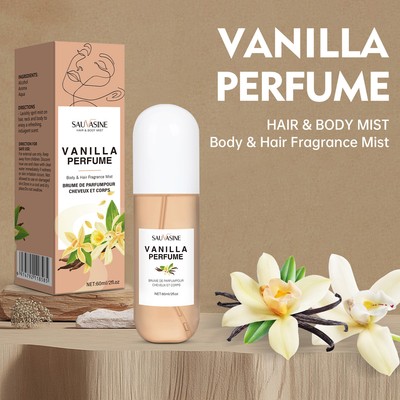 Vanilla Perfume Skin Body Hair Fragrance Mist For Long-Lasting