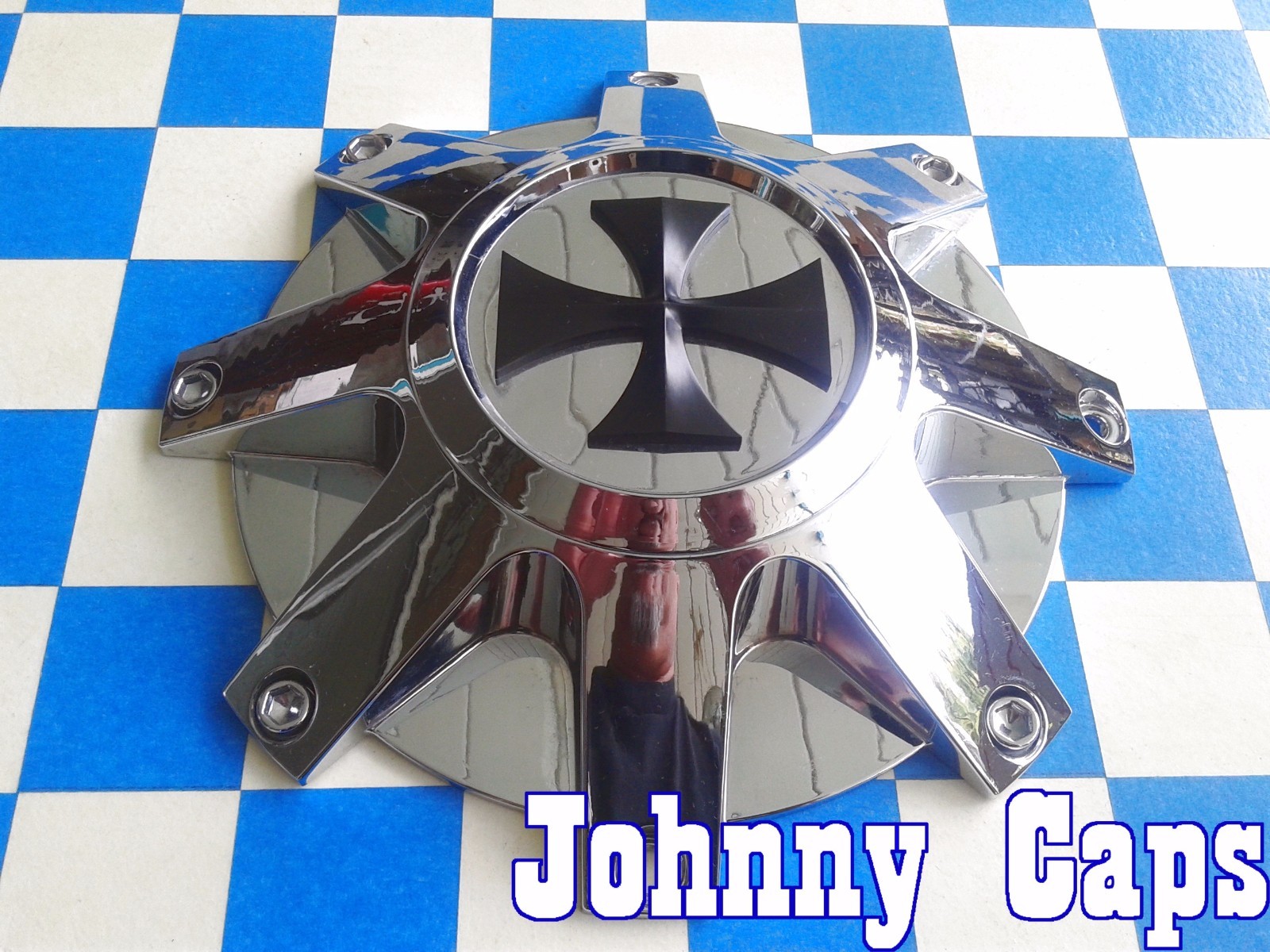 UNKNOWN Wheels [32] CHROME Center Caps # 2 Custom Wheel Center Cap (1)