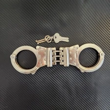 High Security Professional Handcuffs, New with 4 Keys and 4 Locked, Rare Item