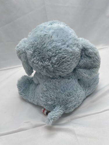 Aurora Elephant Plush 2017 Blue Sits 9 Inches - Picture 5 of 7