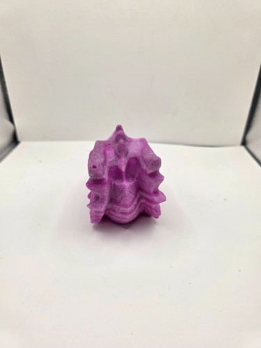 Rare 5.4" 1.54Lb Genuine UV Reactive Red Ruby Dragon Head Skull Carving Statue - Picture 4 of 5