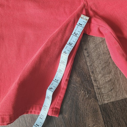 80s Womens Vintage Steel Jeans Bermuda Shorts Sz 7 Red Denim 26" USA 10" Inseam - Picture 8 of 10