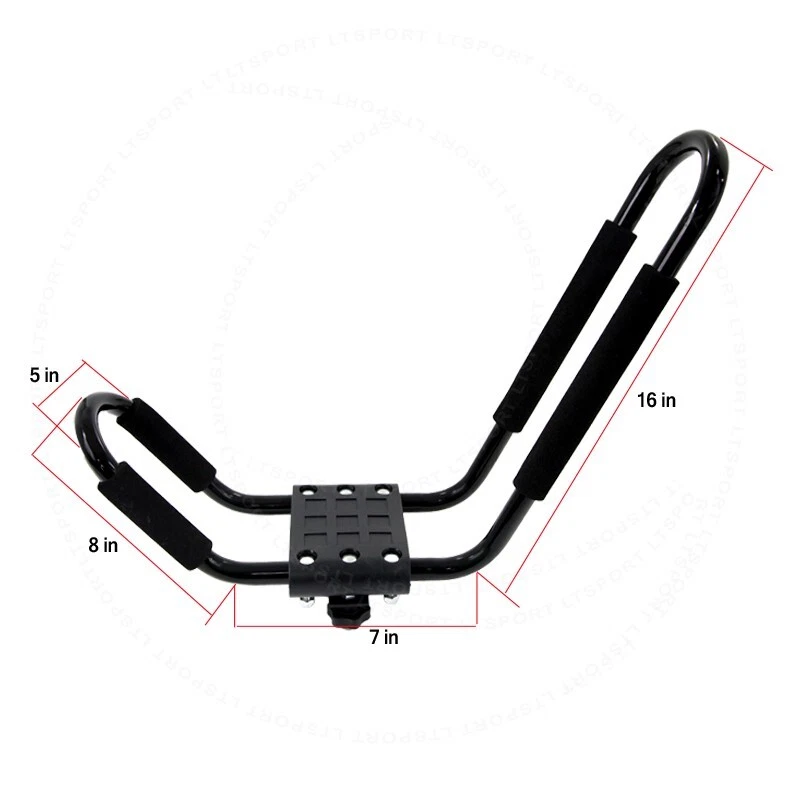 Fit VW Roof Top Kayak Rack Canoe Carrier Car Cross Bar Mount Surfboard Holder Foto 4 de 4