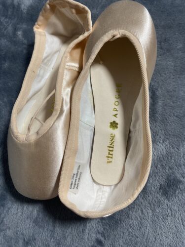 Virtisse Pointe Shoes Womens 6 XX M Pink Ballet Drawstring 6 2X Apogee NEW - Picture 3 of 9