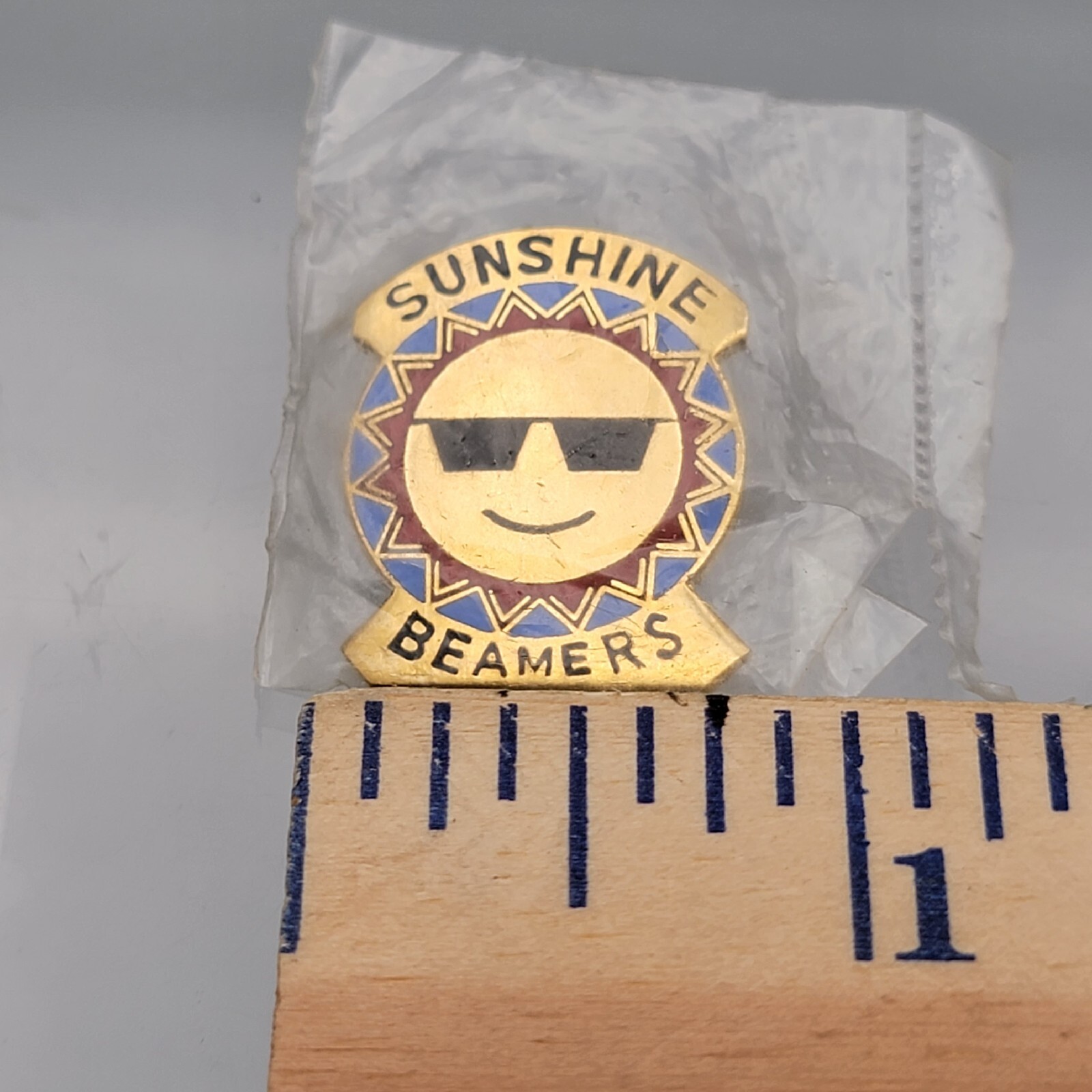 Sunshine Beamers Jim Beam Bottle Club Pin Button Hat Lapel Vest JBBC