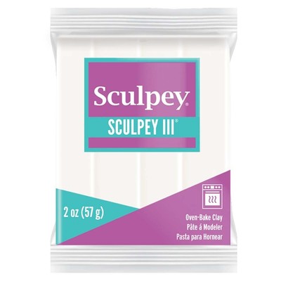 Sculpey III Oven-Bake Clay 2oz-White