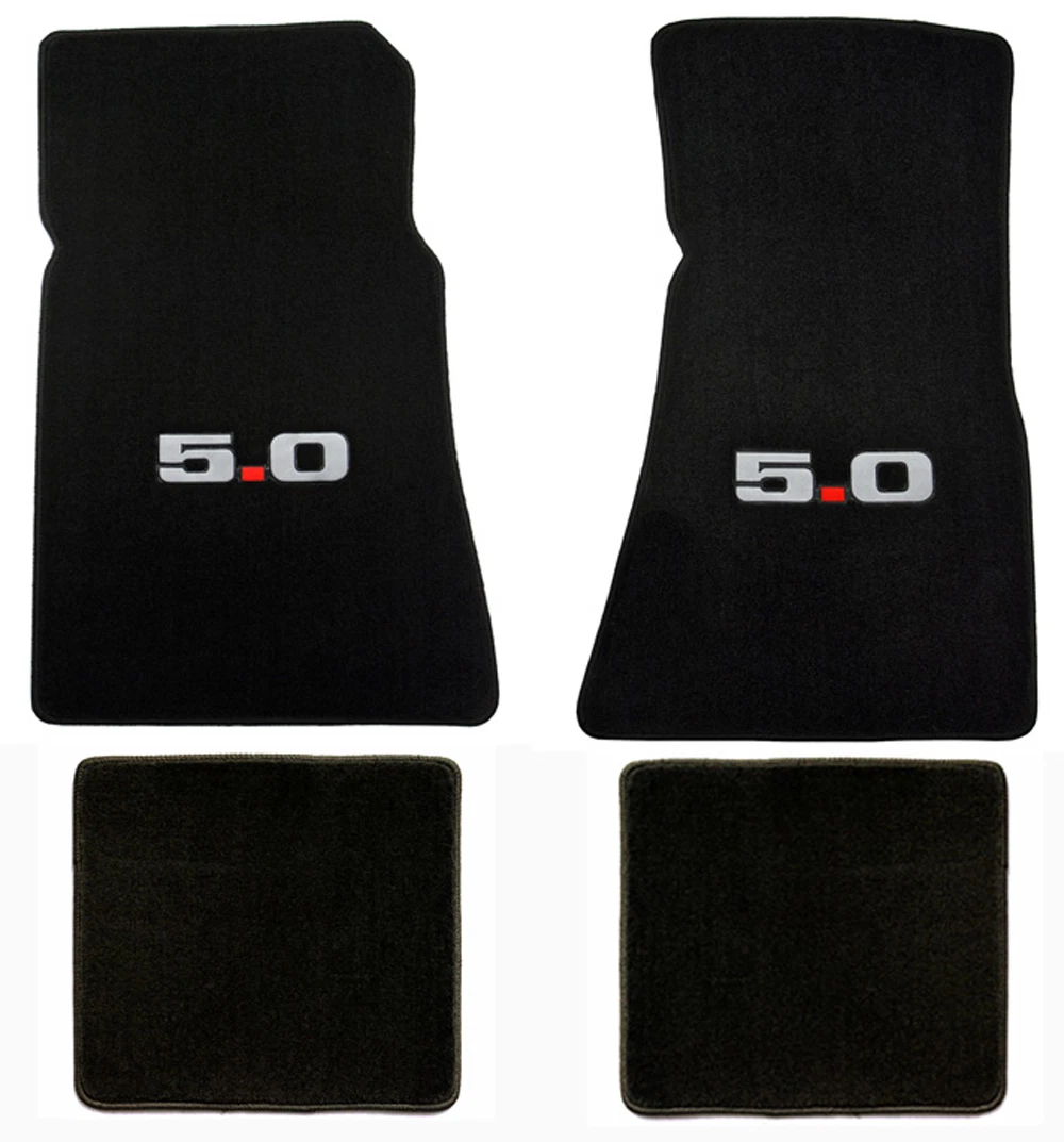 Best Car Floor Mat Carpet for 1979-1993 Ford Mustang Coupe Black