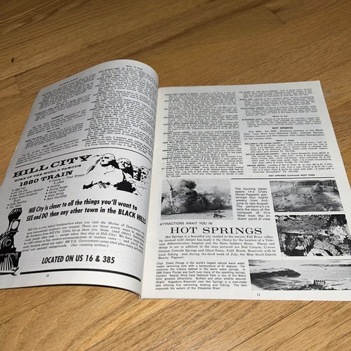 12 Vintage SOUTH DAKOTA TRAVEL BOOKS / GUIDES / BROCHURES 1967 - 1973 - Imagen 5 de 24