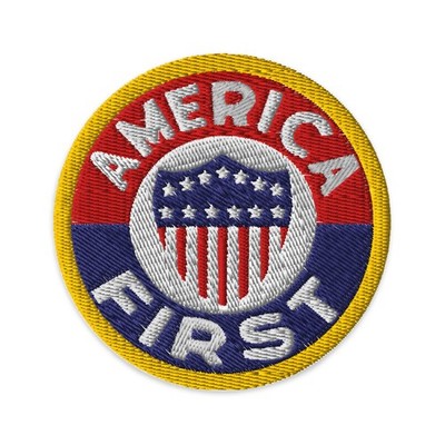 America First NJF Trump Embroidered Patch