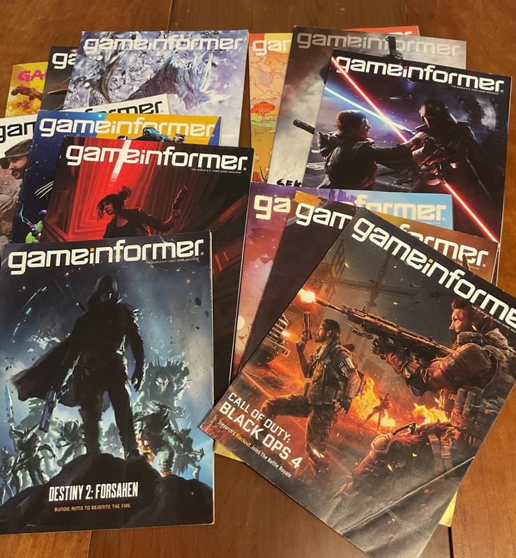 Lot of 13 Game Informer Magazines, Video Game Magazine, Mix From 2018-2019