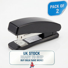 2X Soft Touch Stapler - Heavy Duty Desk Office 26/6 Pack of 2 - NEW UK Stock