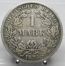 Deutsches Reich, 1 Mark 1874 A, Silber .900