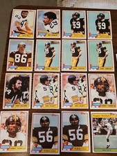 1981 Topps Pittsburgh Steelers 18 Card Lot - Bradshaw, Harris, Jack Ham + More