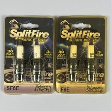 4 Vintage Splitfire Brand Spark Plugs - Sf6e - Made In Usa