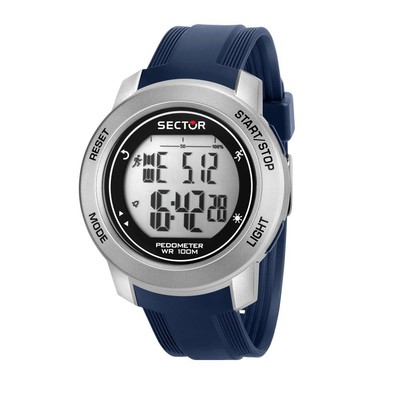 Sector EX-37 Digital Herrenuhr Blau Multifunktion R3251284002