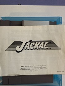 Jackal NES Nintendo Entertainment System 1987, Box, Cartridge, Manual