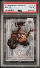 WALL-E 2023 TOPPS CHROME DISNEY 100 #36 PSA 10 GEM MINT
