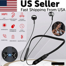 Waterproof Bluetooth 5.0 Earbuds Stereo Sport Wireless Headphones in Ear Headset