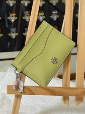 Tory Burch Emerson Charms Slim Card Case 171482 Candy Lime