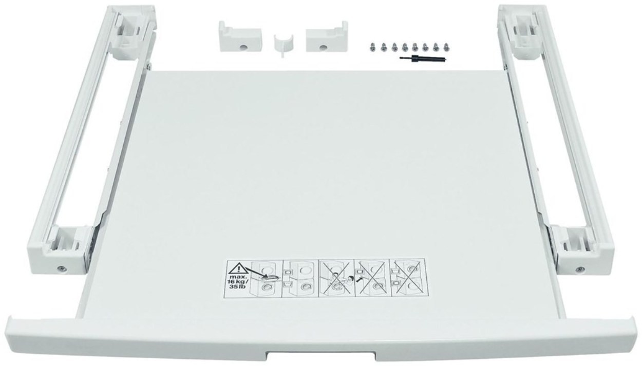 Kit de superposition WZ20400 Siemens avec tablette amovible blanc