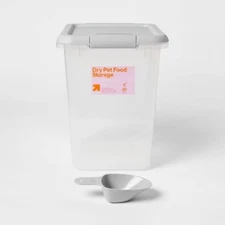 Pet Food Storage Tub with Built-in Scoop