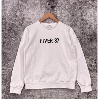 APC Sweatshirt Medium Womens Hiver 87 Crewneck White Pullover