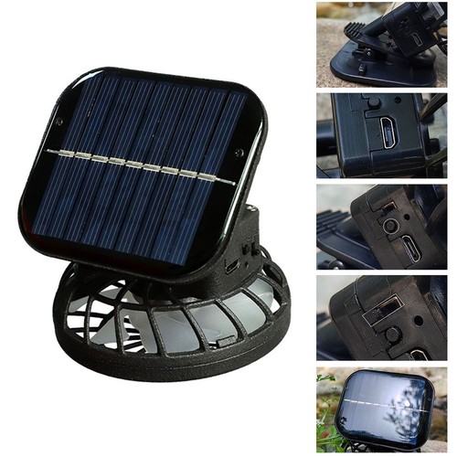 Carga solar para ventilador de sombrero con velocidad ajustable perfecta para días cálidos - Imagen 3 de 10