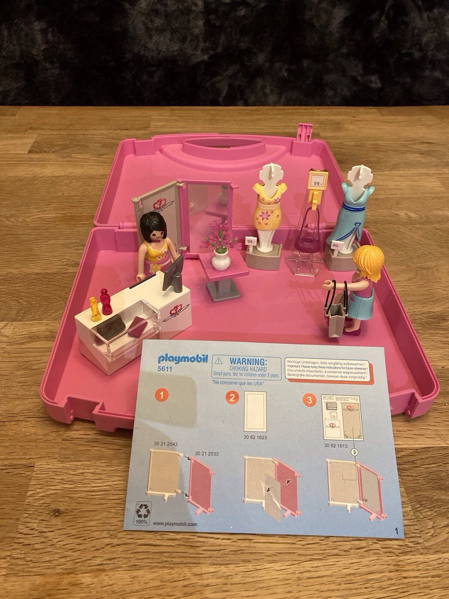 Playmobil 5611 City Life Shopping Centre Clothing Carry Case (complete set)
