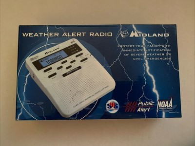 Midland WR-100 All Hazards Alert Weather Radio NOAA Storm Warning New