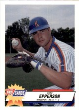 1993 Kingsport Mets Fleer/ProCards 3799 Chad Epperson Fort Myers Florida NM Card
