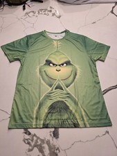 Double sided Dr Suess The Grinch shirt boy's size 10-12