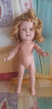 Vintage 1930’s Ideal Composition Shirley Temple Doll 33cms Spares or Repairs