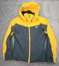 Rossignol Fonction Boy's 16 XL Insulated Hooded Ski Jacket Slate Yellow Coat