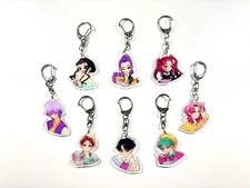 8 Kpop Demon Hunters Keychain/Huntrix,Rumi,Mira,Zoey,Saja Boys,Jinu,Mystery,Baby