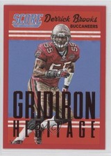 2015 Score Gridiron Heritage Red Derrick Brooks #19 HOF 0d2