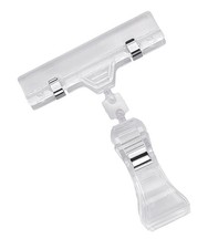 SSWBasics Acrylic Sign Clip Sign/Sign Holder - (Pack of 10)