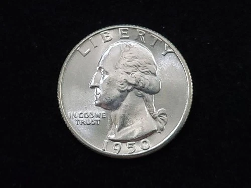 1950-D Washington Silver Quarter Brilliant Uncirculated 10203
